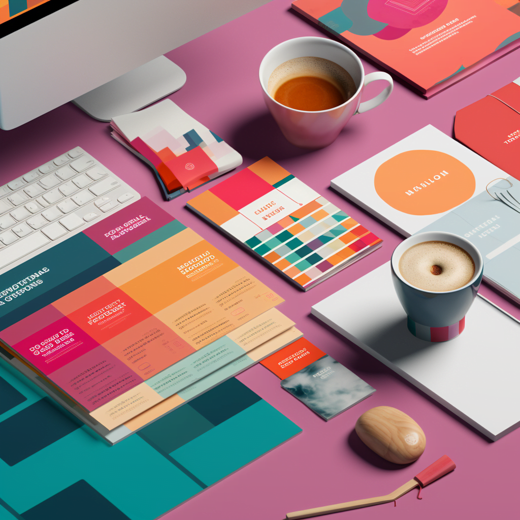Vibrant graphic design palette showcasing the power of color psychology in branding.