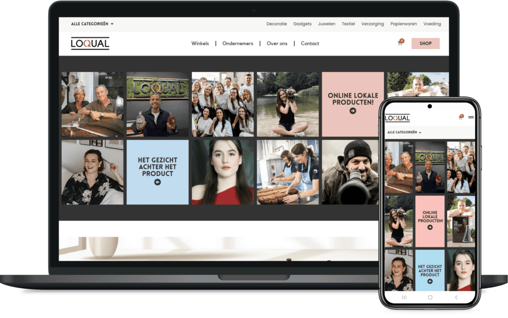 mockup template loqual